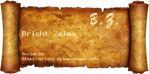 Bricht Zelma névjegykártya